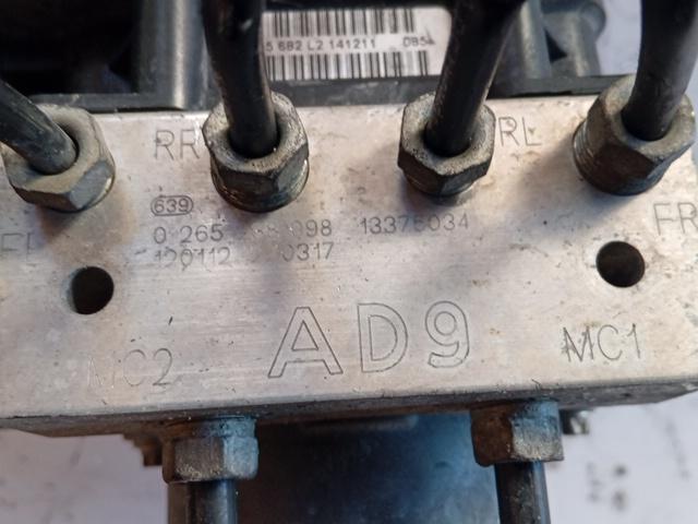 CENTRALINA ABS OPEL MERIVA 2014 1.3 MULTIJET BOSCH 0265238098 - immagine 2