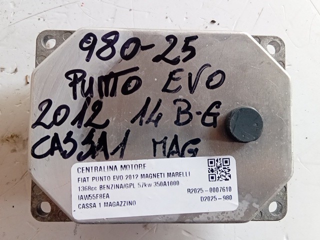 CENTRALINA MOTORE PER FIAT Punto EVO IAW5SF8E4 - 51918294 350A1000 bifuel/gas 1 - immagine 4
