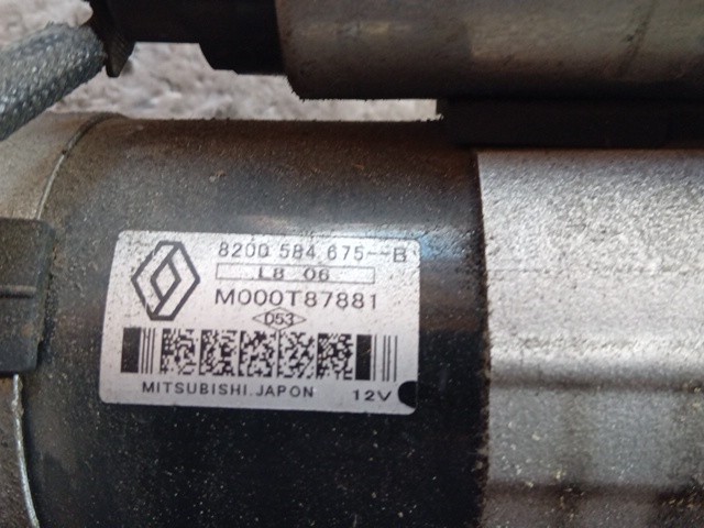 MOTORINO D' AVVIAMENTO PER RENAULT Megane III 8200584675B K9KG8 diesel 1461 (08 - immagine 6