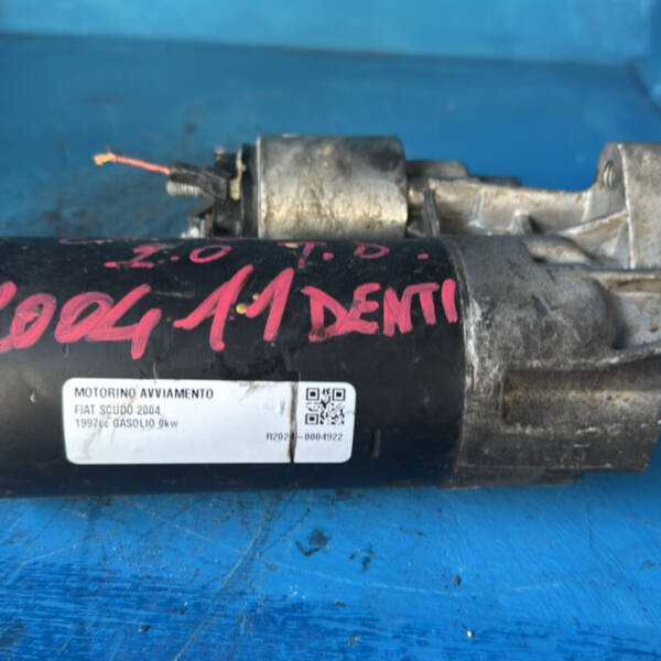 MOTORINO D' AVVIAMENTO PER FIAT Scudo 1° Serie diesel 1997 (94>04)